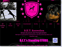 Tablet Screenshot of betrottweilers.com